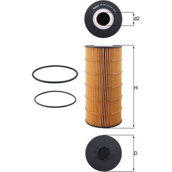 Mahle Original Ölfilter OX 1234D Mahle Original Ölfilter OX 1234D