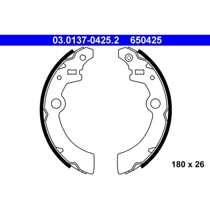 ATE Bremsbacken 03.0137-0425.2 ATE Bremsbacken 03.0137-0425.2