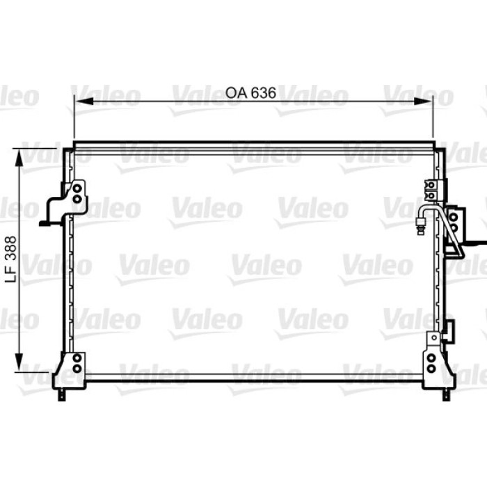 Valeo Klimakondensator 818025 Valeo Klimakondensator 818025