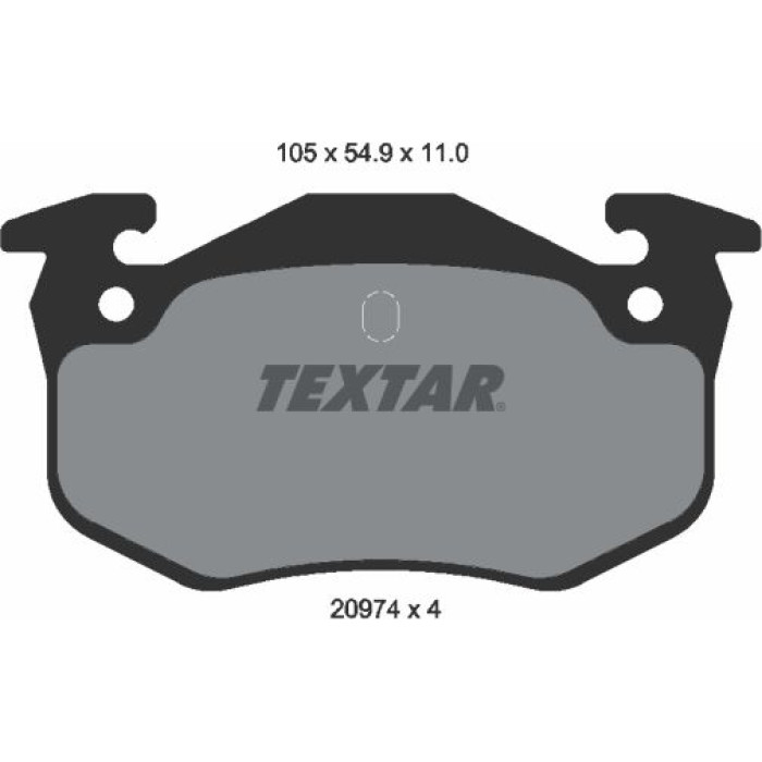 Textar Bremsbelagsatz 2097401