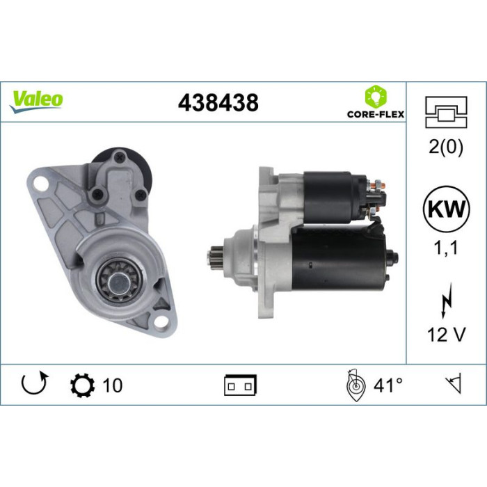 438438 Valeo Anlasser 438438 438438 Valeo Anlasser 438438