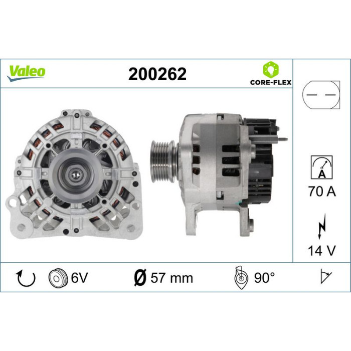 Valeo Lichtmaschine 200262 Valeo Lichtmaschine 200262