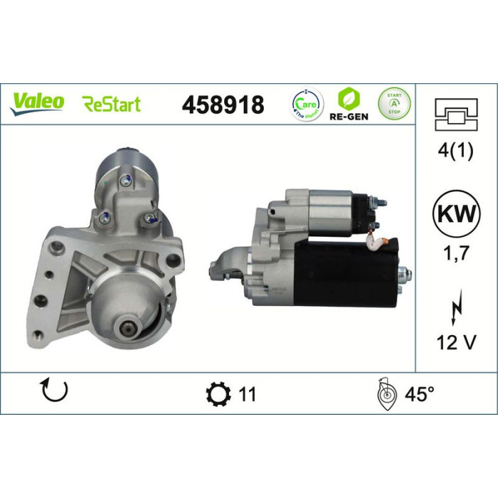 Valeo Anlasser 458918 Valeo Anlasser 458918