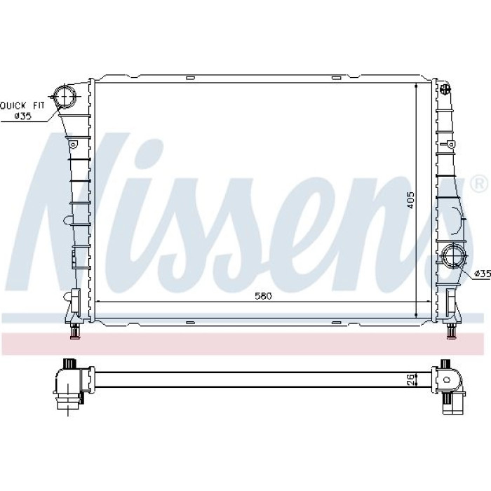 Nissens Wasserkühler PKW 60059 Nissens Wasserkühler PKW 60059