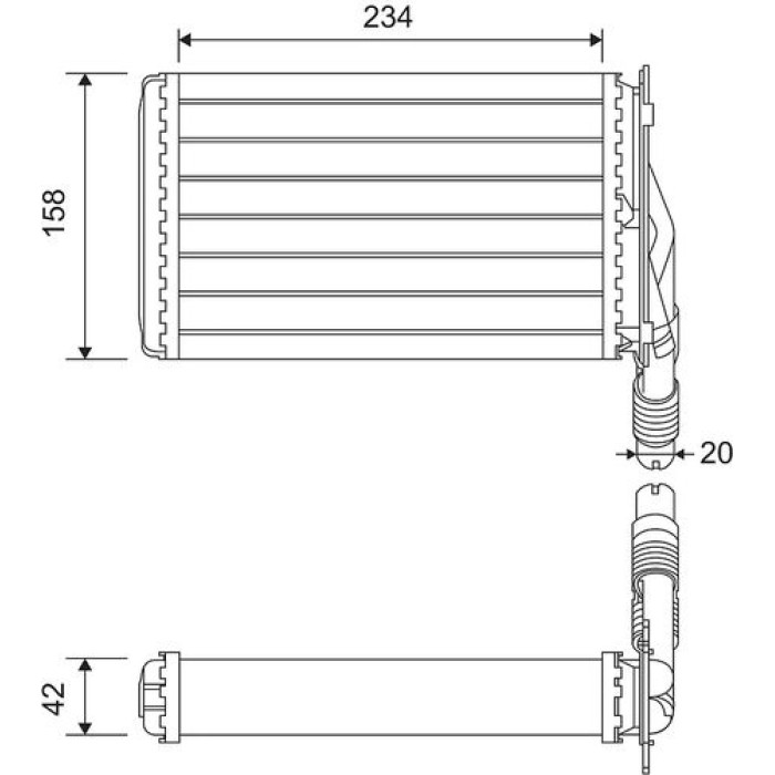 Valeo Wärmetauscher 812223 Valeo Wärmetauscher 812223