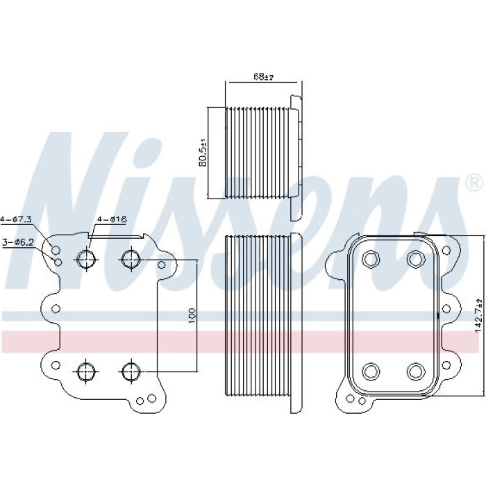 Nissens Ölkühler PKW 90746