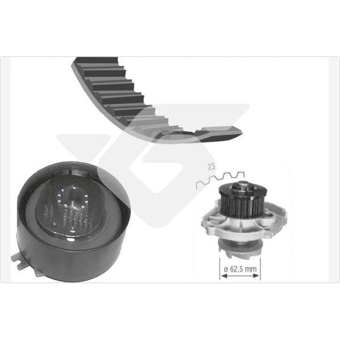 HUTCHINSON Zahnriemensatz mit Wasserpumpe KH 139WP46 HUTCHINSON Zahnriemensatz mit Wasserpumpe KH 139WP46