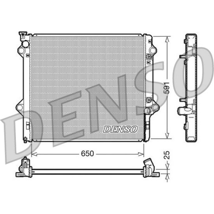 Denso Motorkühler DRM50046 Denso Motorkühler DRM50046