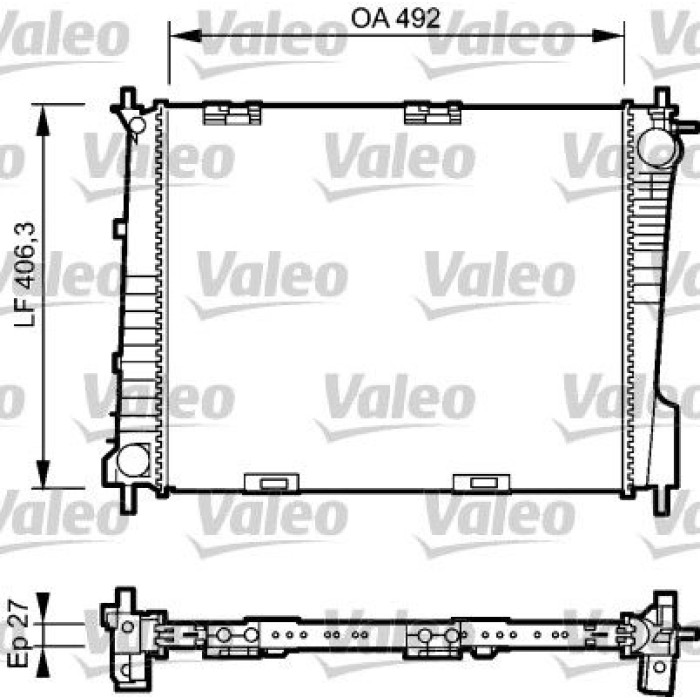 Valeo Motorkühler 734461 Valeo Motorkühler 734461