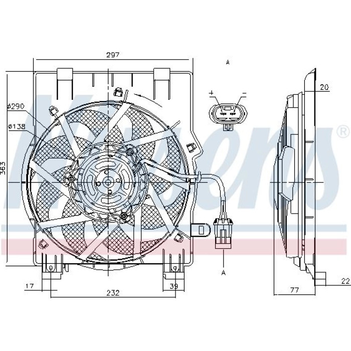 Nissens Kühlerlüfter PKW 85197 Nissens Kühlerlüfter PKW 85197