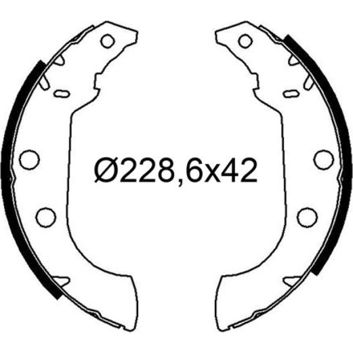 Valeo Bremsbacken 564272 Valeo Bremsbacken 564272