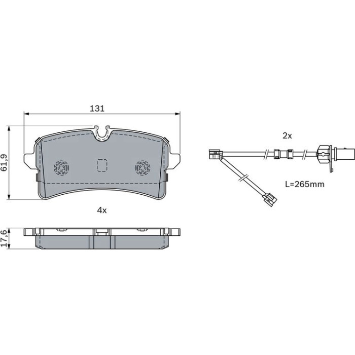 Bosch Bremsbelagsatz 0 986 424 404 Bosch Bremsbelagsatz 0 986 424 404