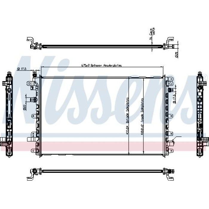 Nissens Wasserkühler PKW 630772 Nissens Wasserkühler PKW 630772