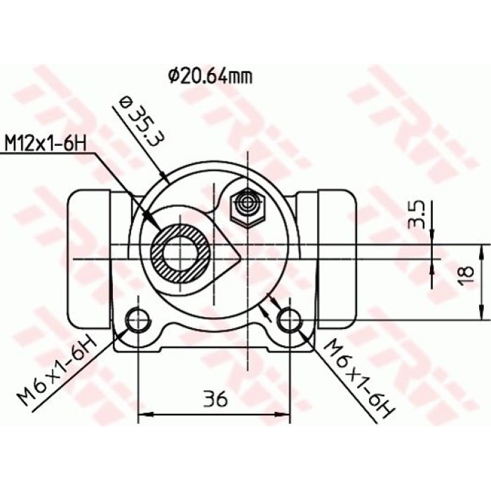 TRW Radbremszylinder BWF152 TRW Radbremszylinder BWF152