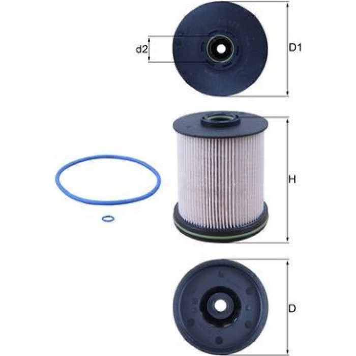 MAHLE Kraftstofffilter KX 491/1D MAHLE Kraftstofffilter KX 491/1D