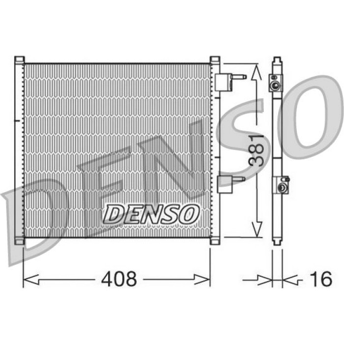 Denso Klimakondensator DCN10019 Denso Klimakondensator DCN10019