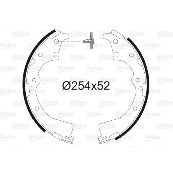 Valeo Bremsbacken 562639 Valeo Bremsbacken 562639