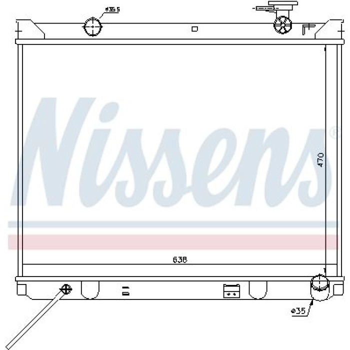 Nissens Wasserkühler PKW 66766 Nissens Wasserkühler PKW 66766