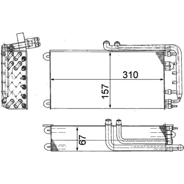 MAHLE Verdampfer, Klimaanlage AE 45 000P MAHLE Verdampfer, Klimaanlage AE 45 000P
