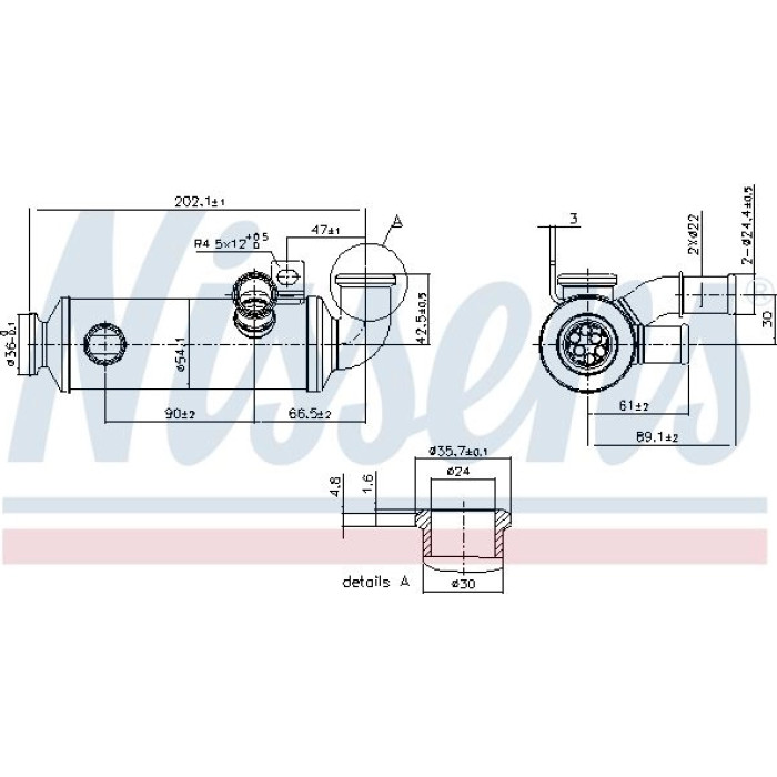 Nissens AGR-Kühler 989274 Nissens AGR-Kühler 989274