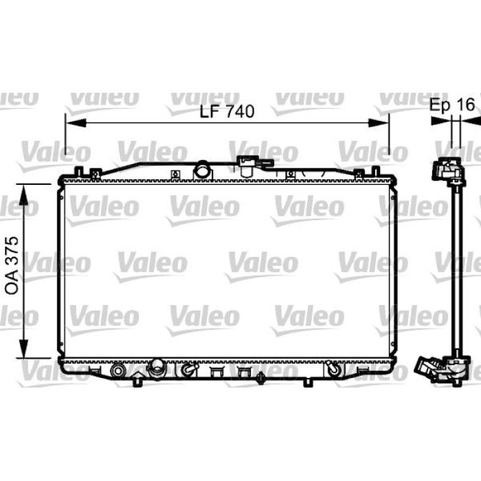 Valeo Motorkühler 735050 Valeo Motorkühler 735050