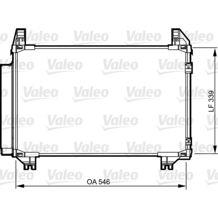 Valeo Klimakondensator 814233 Valeo Klimakondensator 814233