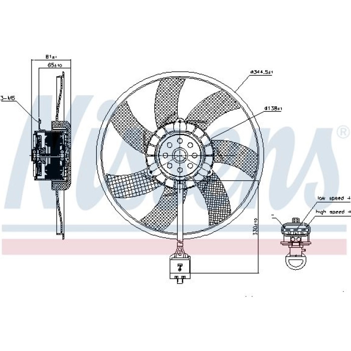 Nissens Kühlerlüfter PKW 850062
