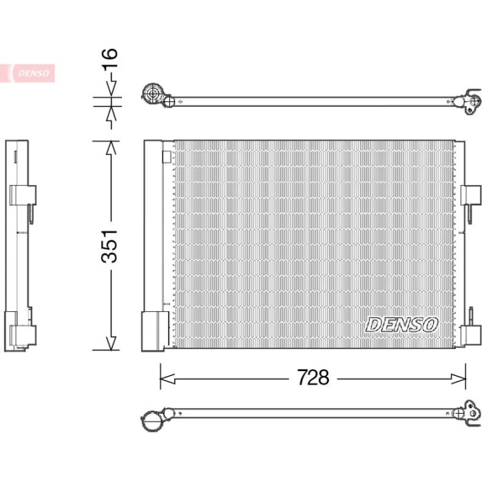 Denso Klimakondensator DCN23032 Denso Klimakondensator DCN23032