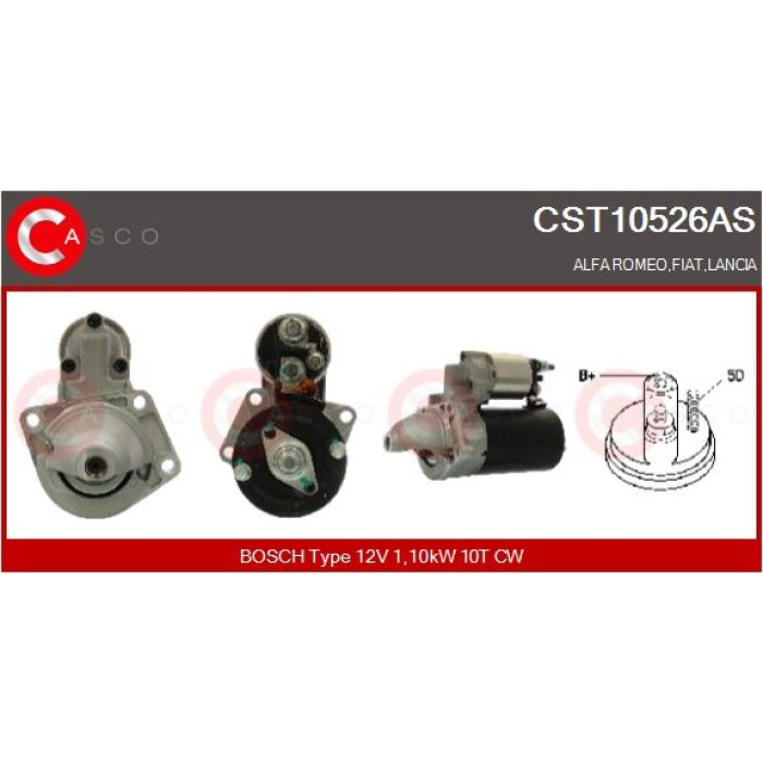 CASCO Anlasser CST10526AS CASCO Anlasser CST10526AS
