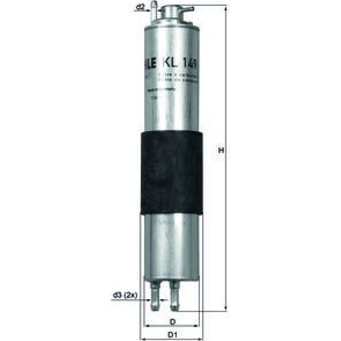 MAHLE Kraftstofffilter KL 149 MAHLE Kraftstofffilter KL 149