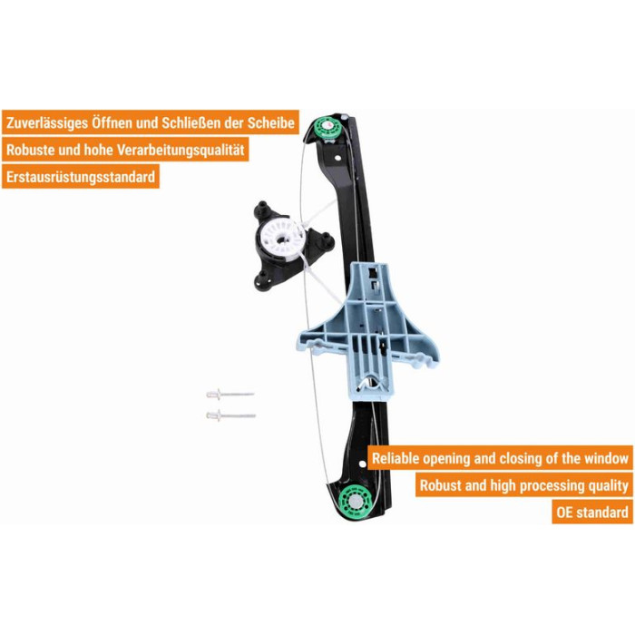 VAICO V10-9852 Fensterheber hinten rechts, für Linkslenker, elektrisch, ohne Motor VAICO V10-9852 Fensterheber hinten rechts, für Linkslenker, elektrisch, ohne Motor