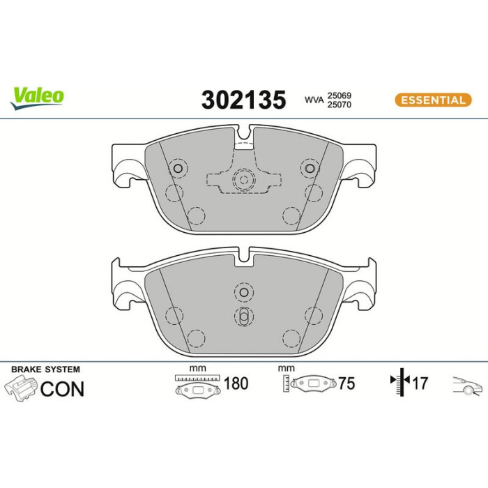 Valeo Bremsbelagsatz 302135