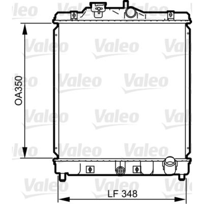 Valeo Motorkühler 734117 Valeo Motorkühler 734117