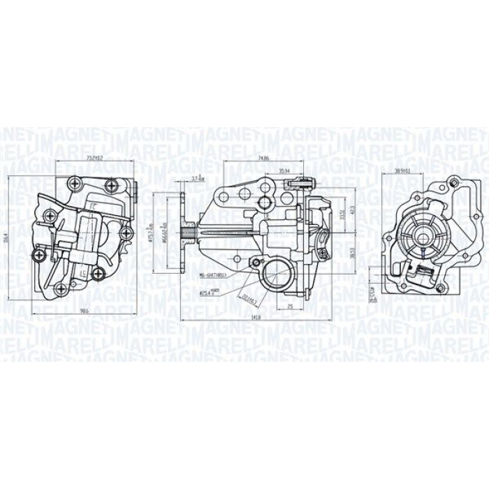 Magneti Marelli Ölpumpe OP0056 Magneti Marelli Ölpumpe OP0056