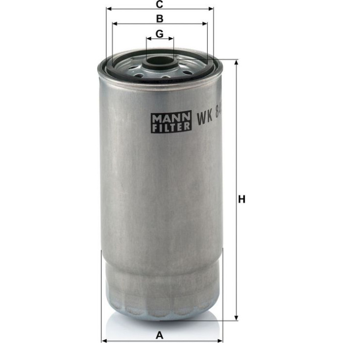 MANN-FILTER Kraftstofffilter WK 845/7 MANN-FILTER Kraftstofffilter WK 845/7