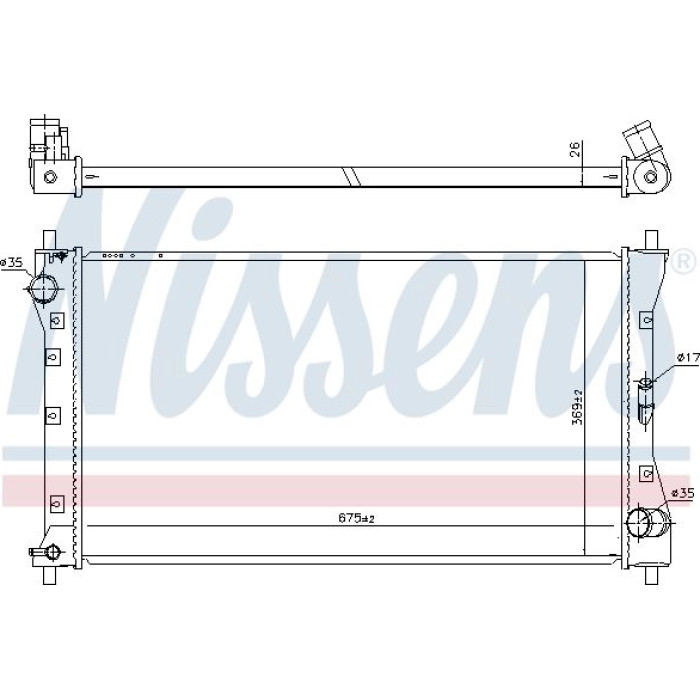 Nissens Wasserkühler PKW 64256 Nissens Wasserkühler PKW 64256