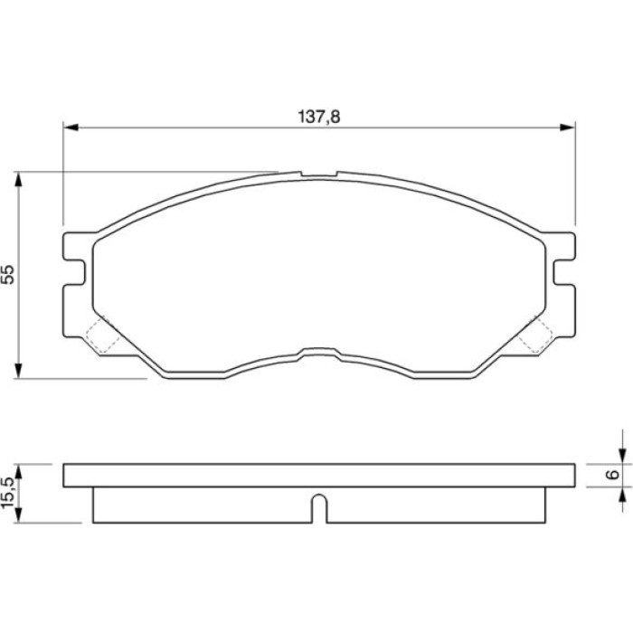 Bosch Bremsbelagsatz 0 986 424 572 Bosch Bremsbelagsatz 0 986 424 572