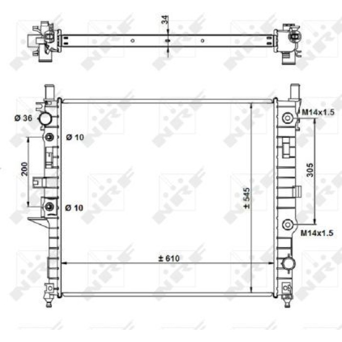 NRF Kühler 55334 NRF Kühler 55334