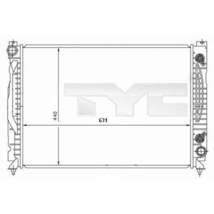 TYC Motorkühler 702-0001
