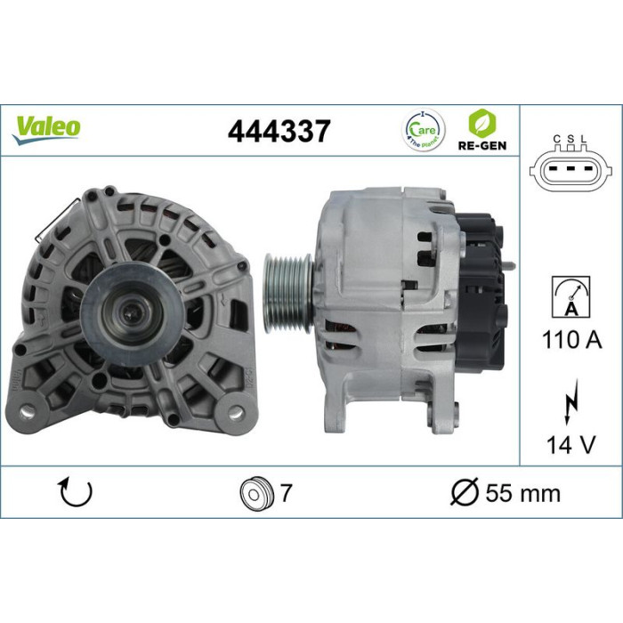 Valeo Lichtmaschine 444337 Valeo Lichtmaschine 444337