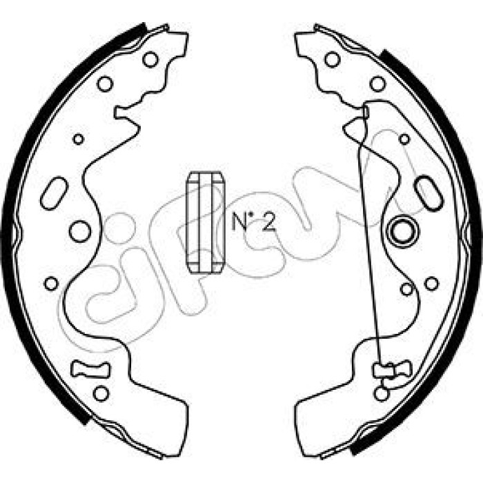 CIFAM Bremsbackensatz 153-370