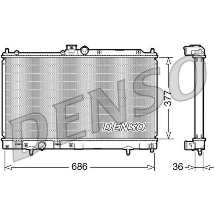 Denso Motorkühler DRM45022 Denso Motorkühler DRM45022
