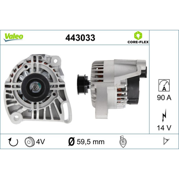 Valeo Lichtmaschine 443033 Valeo Lichtmaschine 443033