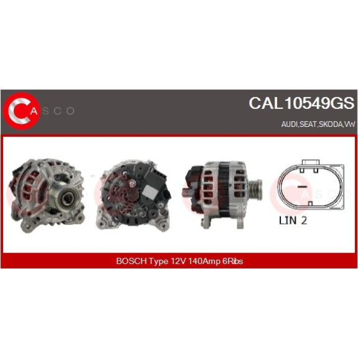 CASCO Generator CAL10549GS CASCO Generator CAL10549GS