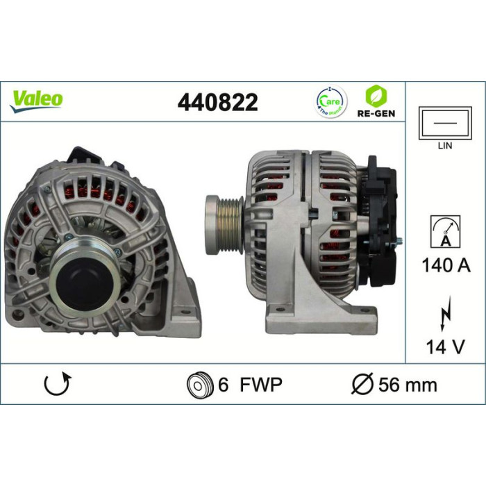 Valeo Lichtmaschine 440822 Valeo Lichtmaschine 440822