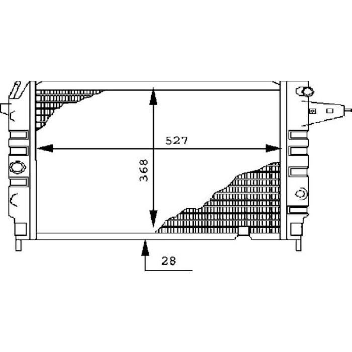 MAHLE Kühler, Motorkühlung CR 437 000S MAHLE Kühler, Motorkühlung CR 437 000S