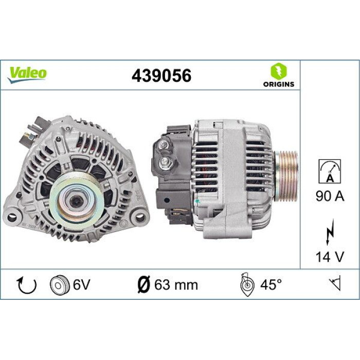 Valeo Lichtmaschine 439056 Valeo Lichtmaschine 439056