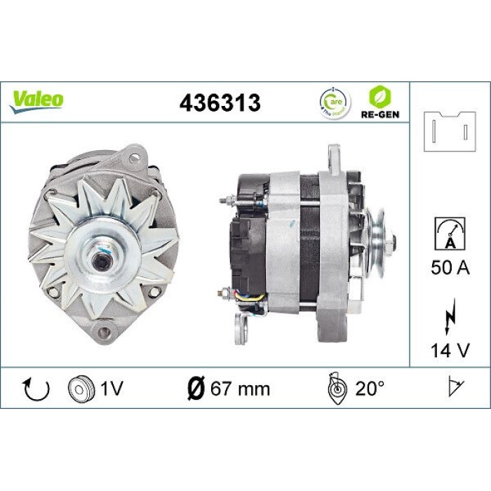 Valeo Lichtmaschine 436313 Valeo Lichtmaschine 436313