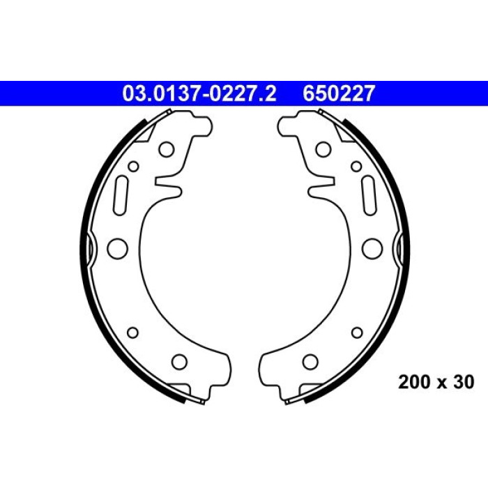 ATE Bremsbackensatz 03.0137-0227.2