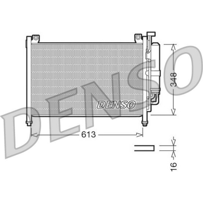 Denso Klimakondensator DCN44002 Denso Klimakondensator DCN44002